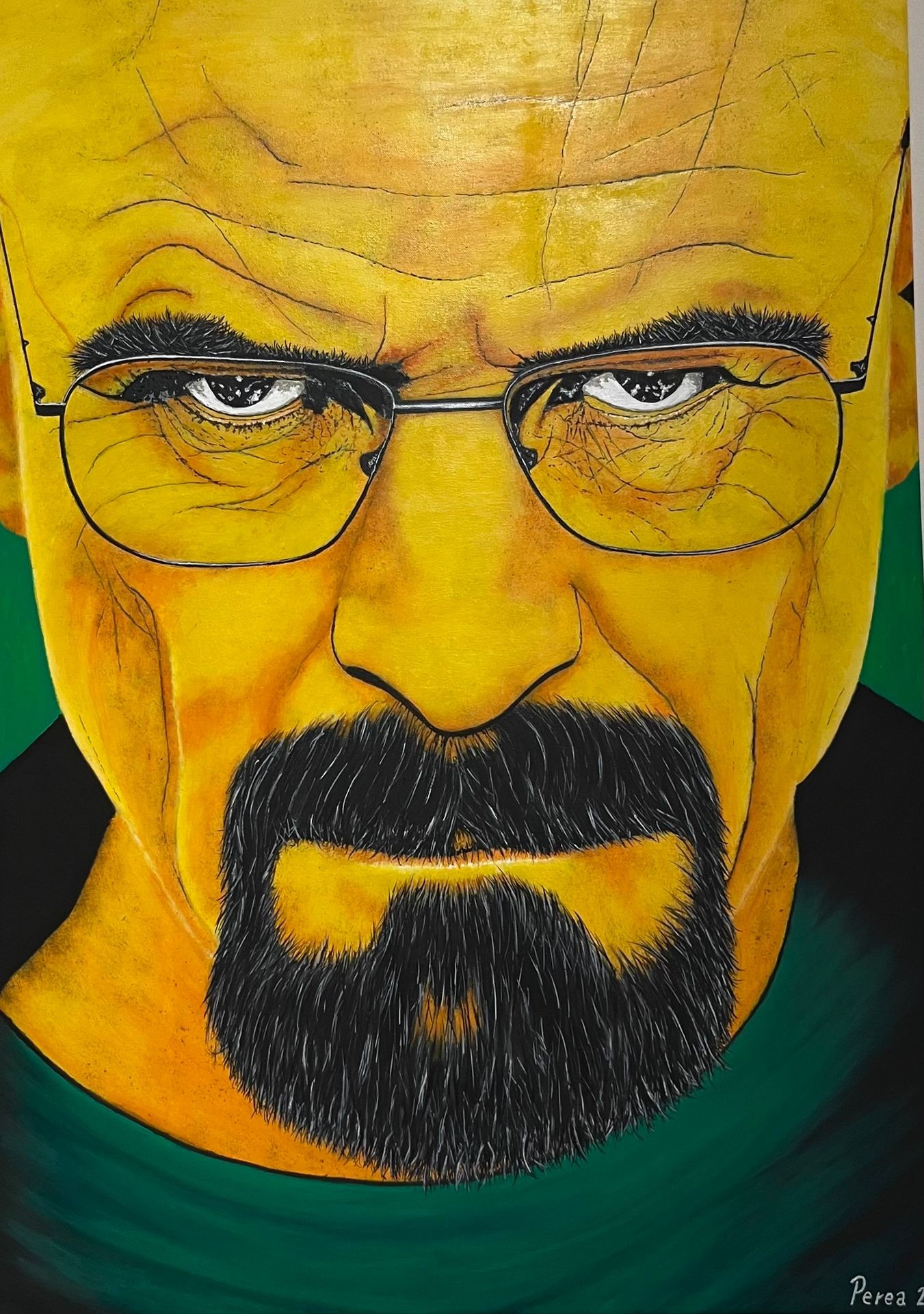 Walter White - Pintura al óleo por Pedro Perea